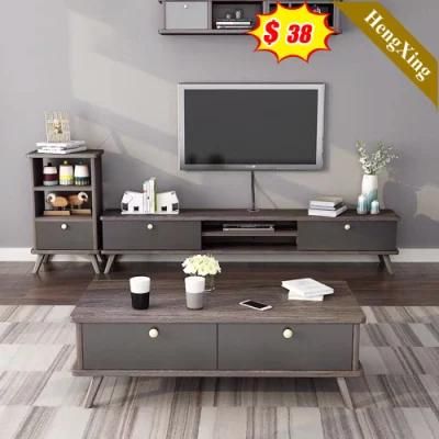 MFC MDF Home Furniture Wood Wholesale TV Stand Table with Cabinet Set Coffee Table