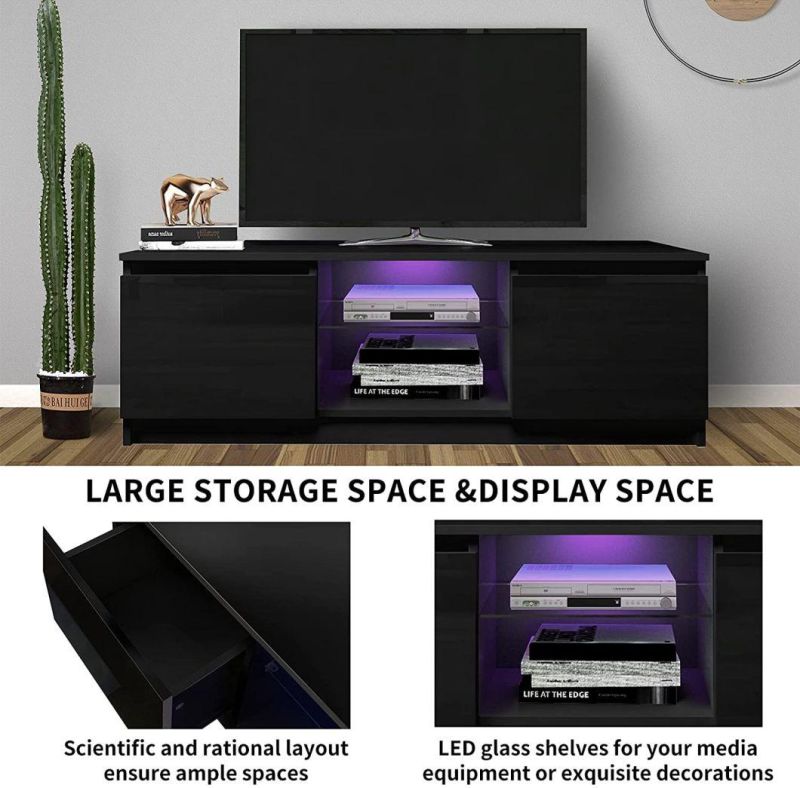 Living Room Furniture MFC TV Storage Cabinet with LED