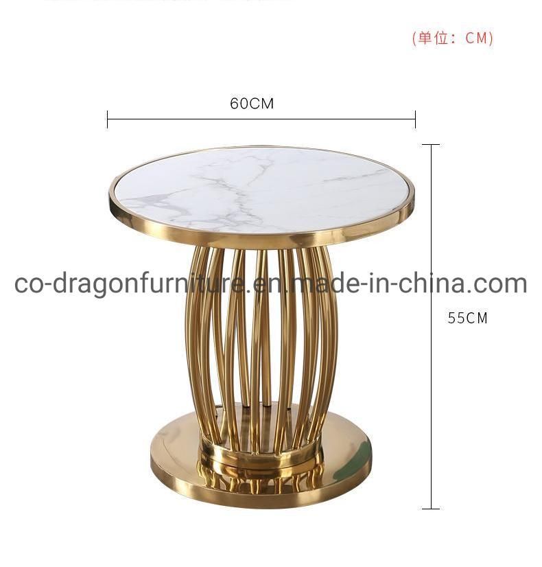 Luxury Home Furniture Quality Stainless Steel Side Table with Top