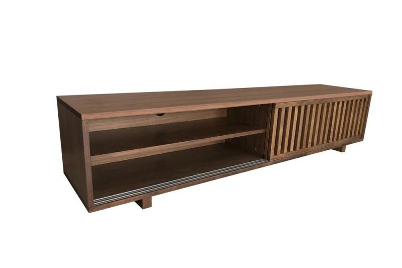 MDF Construction Finished in Walnut Veneer Grill Board TV Stand TV Cabinet Modern Furniture Living Room Furniture