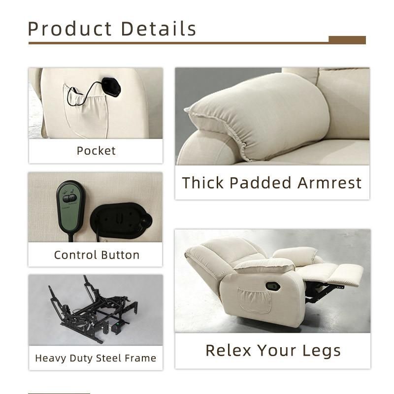 Single Set Electric Control Recliner Sofa