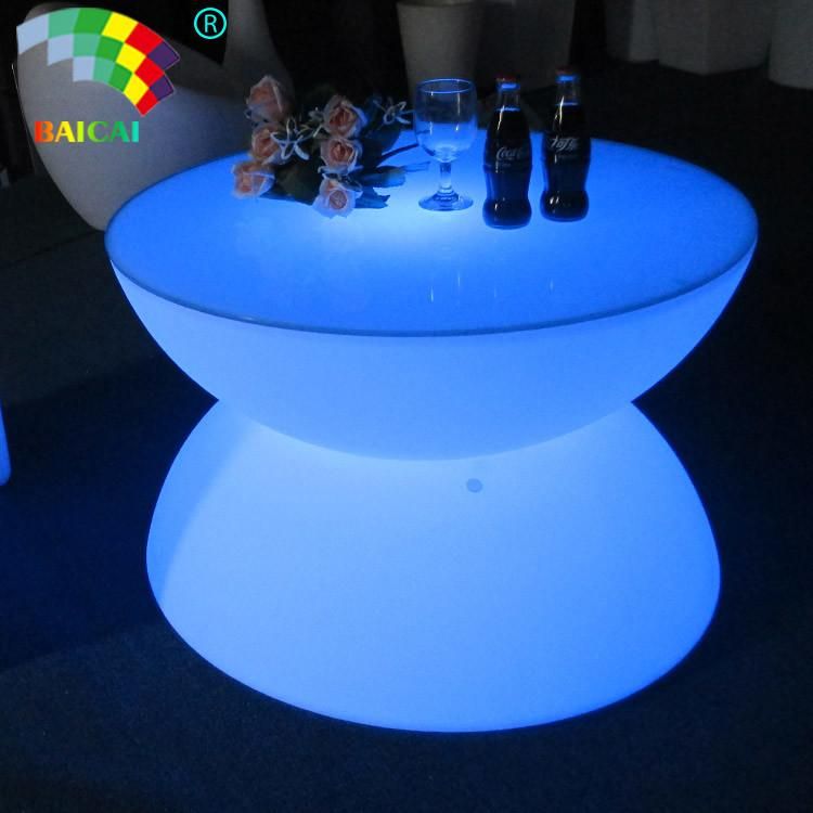 Elegant Coffee Table LED Illuminate Table Hotel Furniture