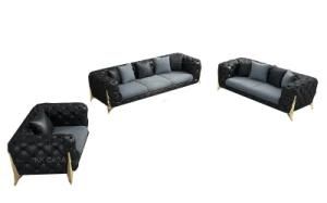 Modern Italian Luxury Sofa Furniture Leather 1+2+3 Sofa Set