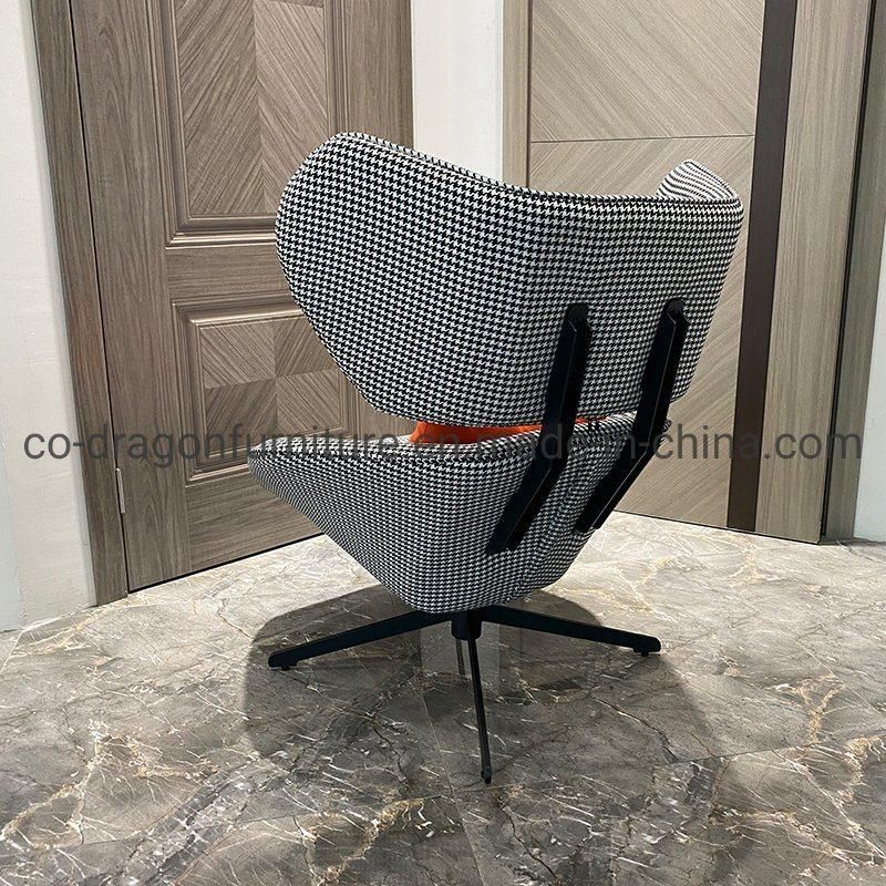 Modern Home Furniture High Back Swivel Leisure Chair with Fabric