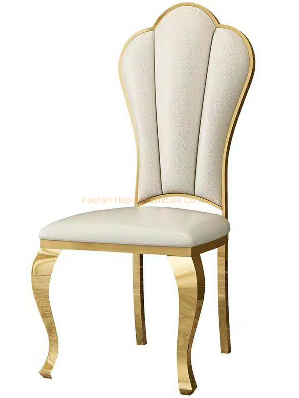 Wholesale Classy Modern Dining Chair Antique Event Stainless Steel Wedding Chair