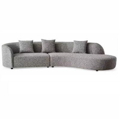 China Factory Supply Nordic Modern Style 5 Stars Hotel Lobby Fabric Corner Furniture Sofa Living Room