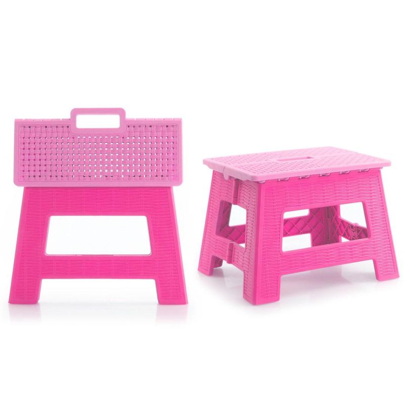 New Ultra-Thin Breathable Rattan Proof Plastic Folding Storage Stool