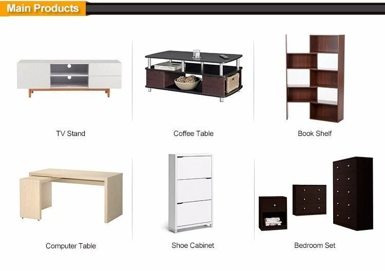 High Quality Melamine Particle Board/MDF Living Room Furniture TV Cabinet