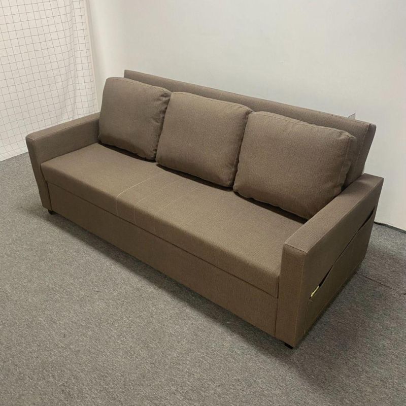 Solid Wood Folding Sofa Bed Small Apartment Apartment Straight Row