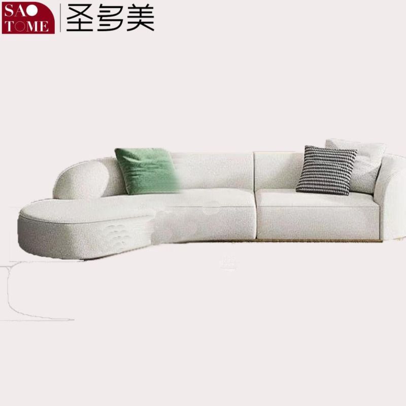 Medium Backrest Sofa Home Furniture Comfortable Corner Sofa