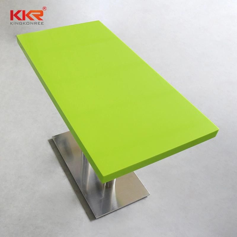 Garden Furniture Solid Surface Table Dining Chairs and 4 Person Green Tables