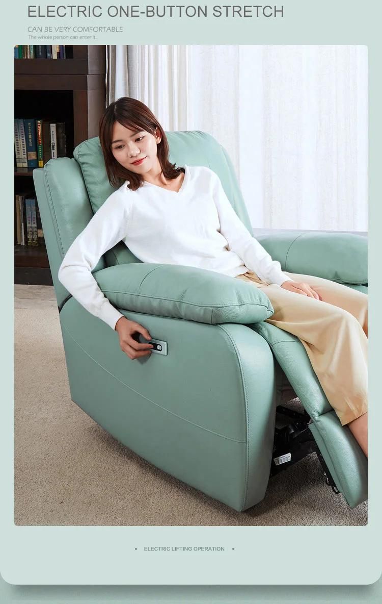 Linsy High Back China Seat Power Recliner Sofa with Armrest