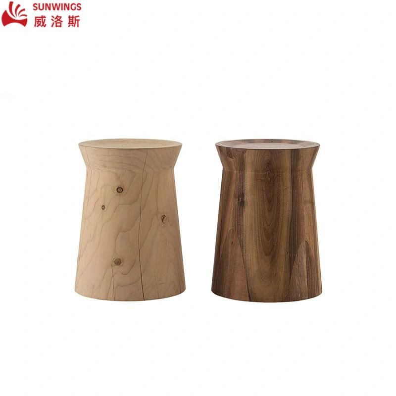 Modern and Simply Ash Solid Wood Splice Furniture Wood Block for Living Room