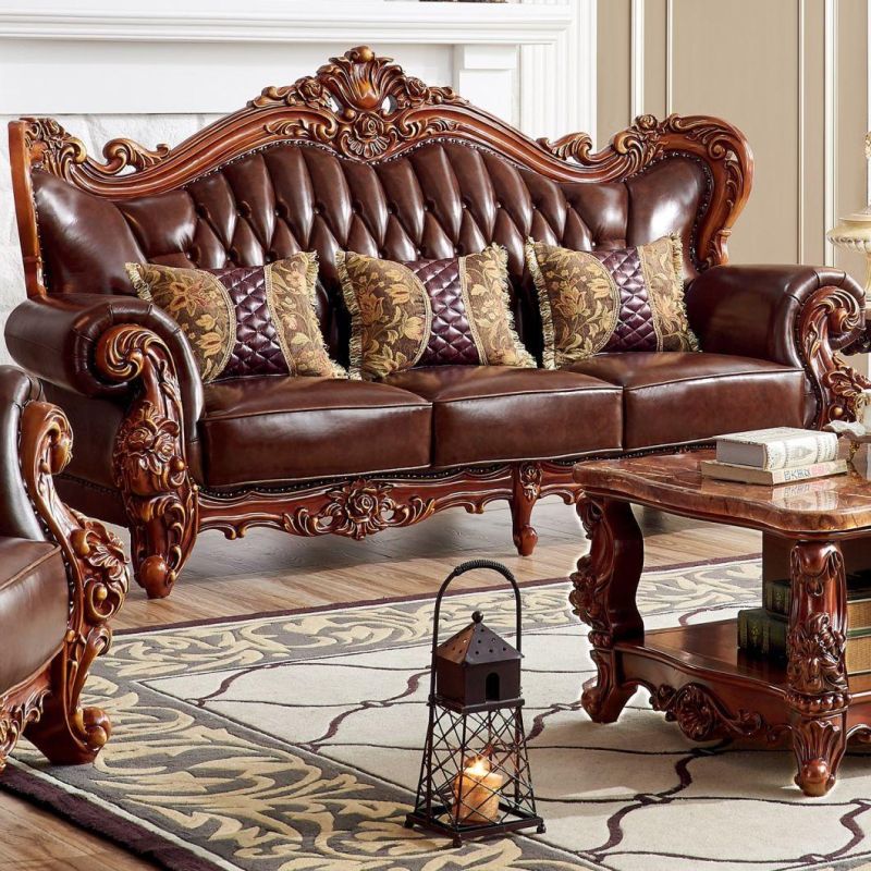 Living Room Furniture Leather Sofa From Foshan Sofa Furniture Factory