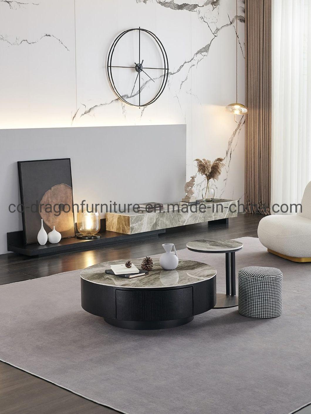 Modern Living Room Furniture Coffee Table Group with Marble Top