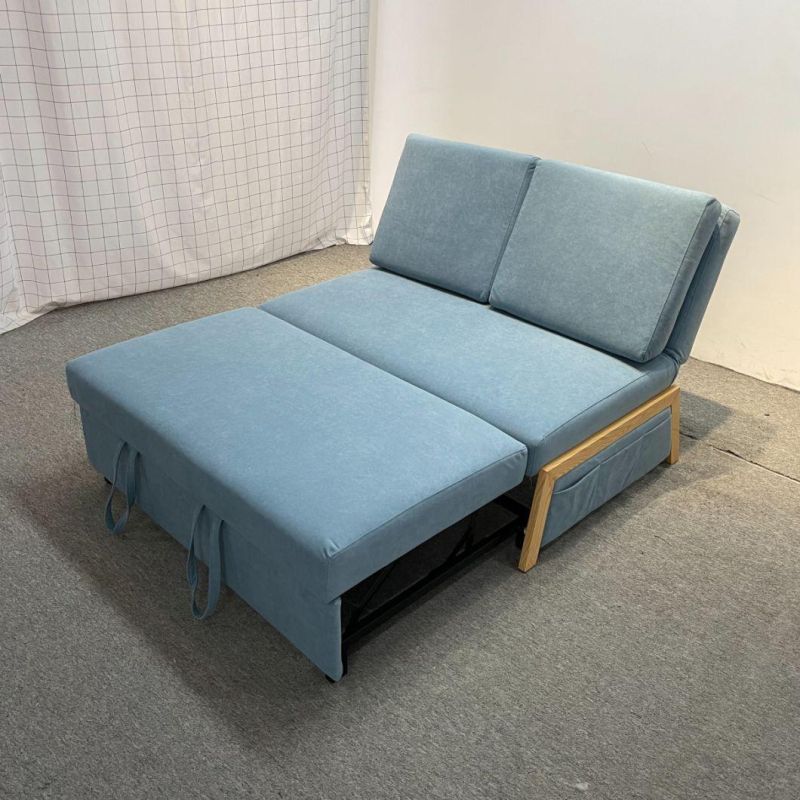 Folding Sofa Bed Small Apartment Armrestless Hotel Apartment Technology Cloth