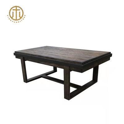 Rectangular Wooden Brown Multifunction Coffee Table