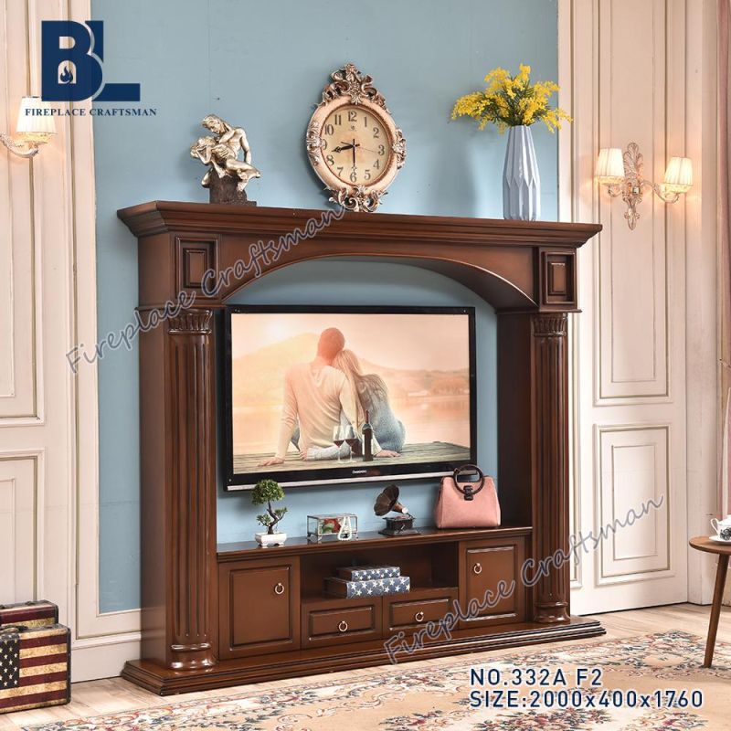 Free Standing Decorative LED Diamond Crush Mirrored Electric Fireplace 332A