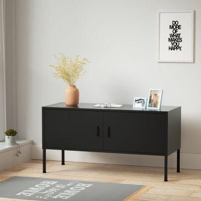 Modern TV Cabinet Metal Frame Modern TV Unit Cabinet Media Console TV Stand Cabinet for Living Room