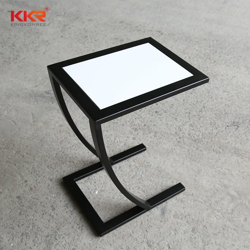 Modern Artificial Stone Corian Bedroom Side Table for Hotel