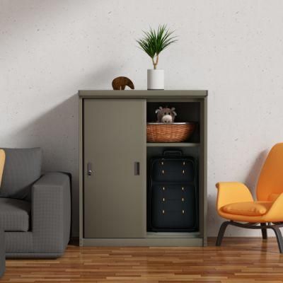 Metal Locker Foldable 2 Door Steel Cupboard Children Cupboard