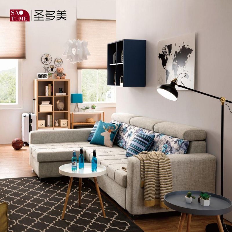 Direct Sale Comfortable Blue Color Cloth Art Sofa