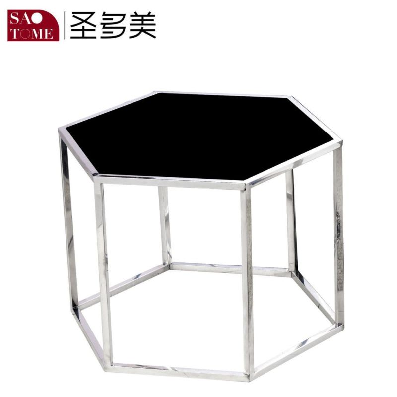 Modern Simple Living Room Bedroom Furniture Stainless Steel Round Nest Table