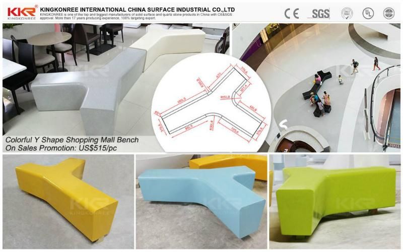 Artificial Stone Solid Surface Corian Bathroom and Bath Vanity Stool