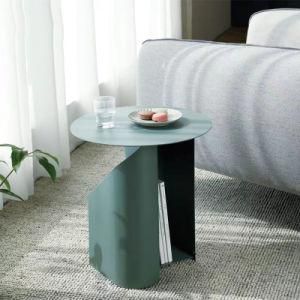 Nordic Metal Coffee Tables Living Room Book Shelf Sofa Table