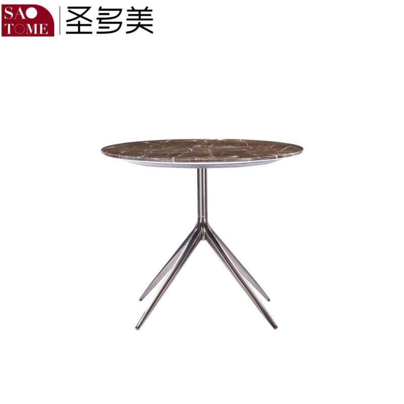 Modern Luxury Family Living Room Rock Board Small Round Table