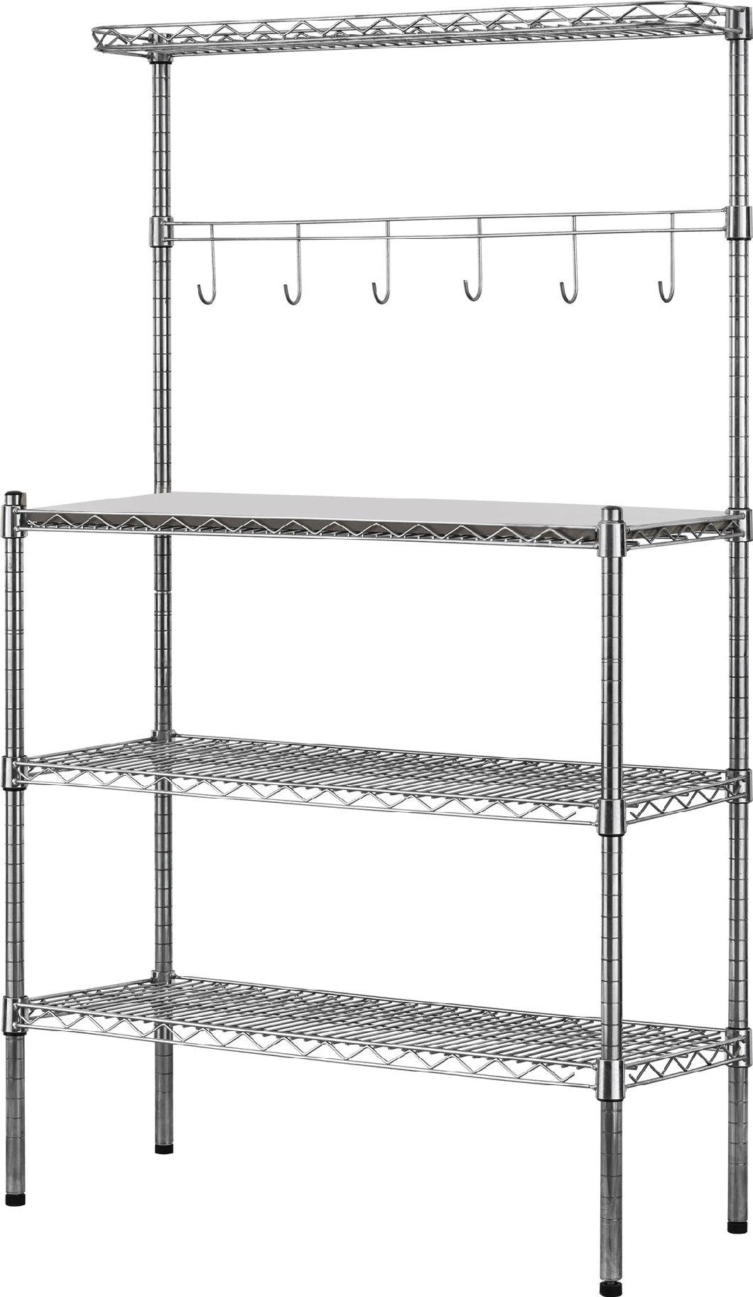 Hot Selling Chrome Kitchen Steel Display Wire Shelving