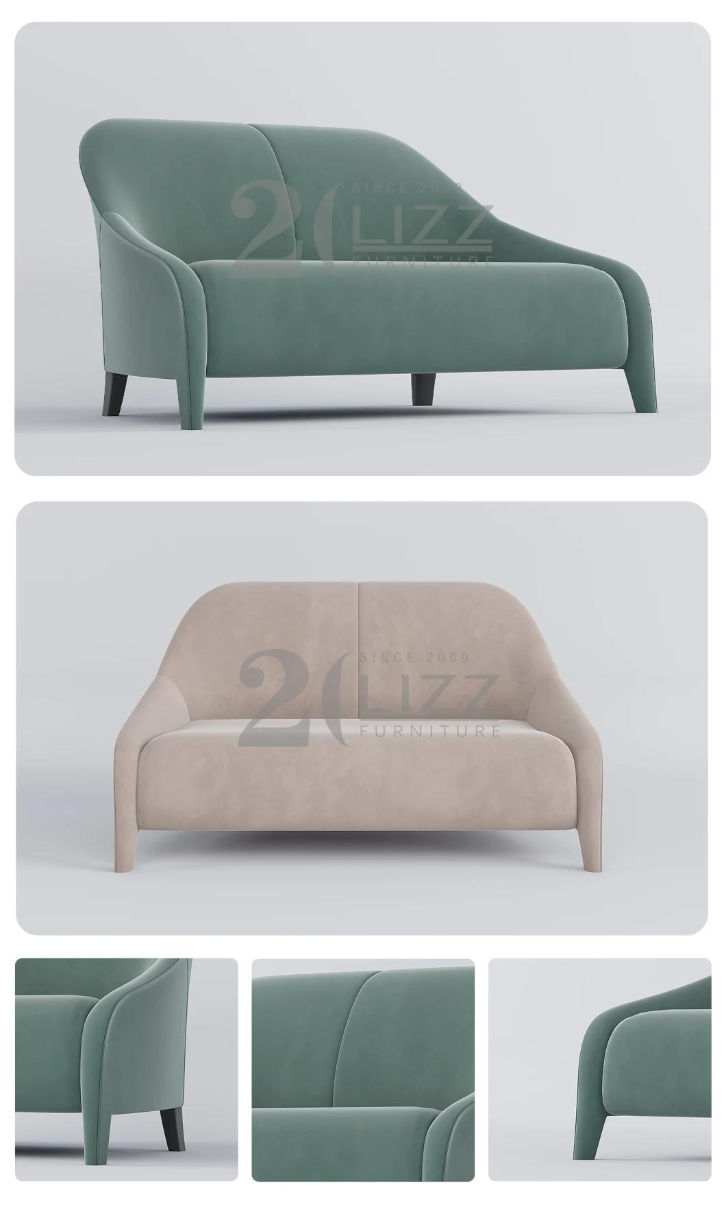 Popular Modern Home Furniture Nordic Hotel Living Room Leisure Fabric Armrest Sofa Chair