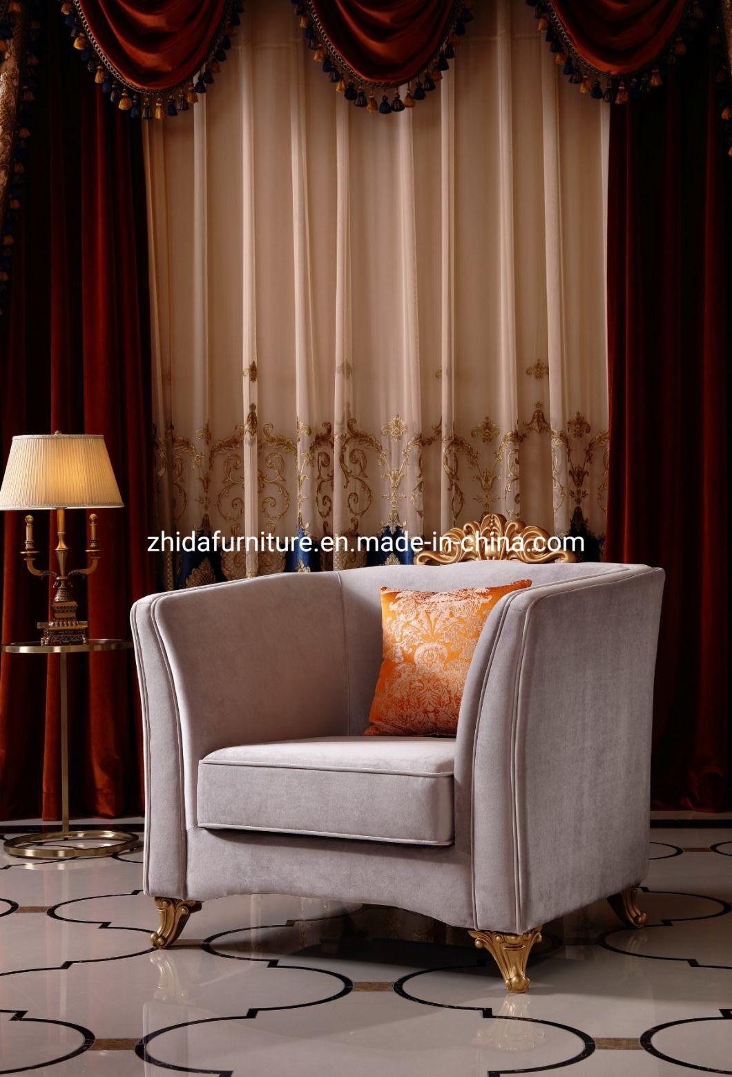 Elegant Luxury Style Hotel Villa Italy Design Carved Living Room Sofa