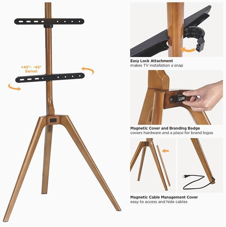 Modern Design Height Adjustable Studio Mount Easel Tripod TV Floor Stand