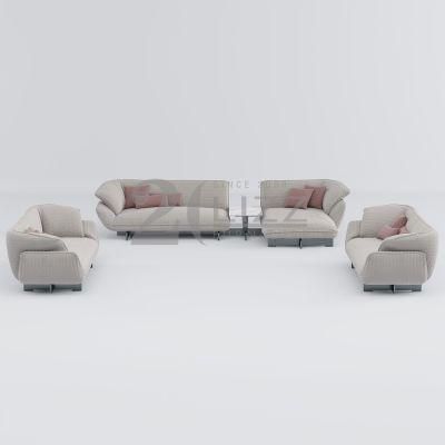 Factory Direct Sale Modern Sectional 1+2+3 Furniture Sets Leisure Fabric Sofa with Chaise