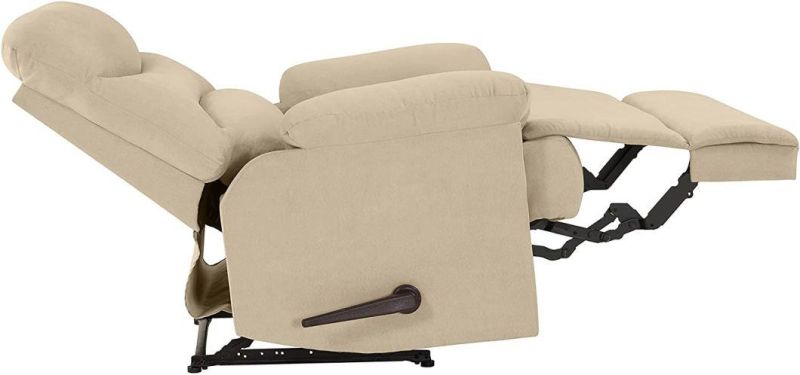 Modern Design High Adjustable Fabric Bean Bag Backrest Manual Recliner with Luxury Wooden Bar