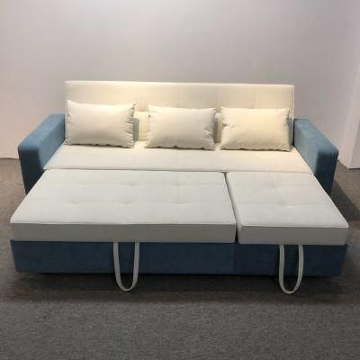 Nordic Technology Cloth Color Matching Multifunctional Sofa Bed Small Apartment