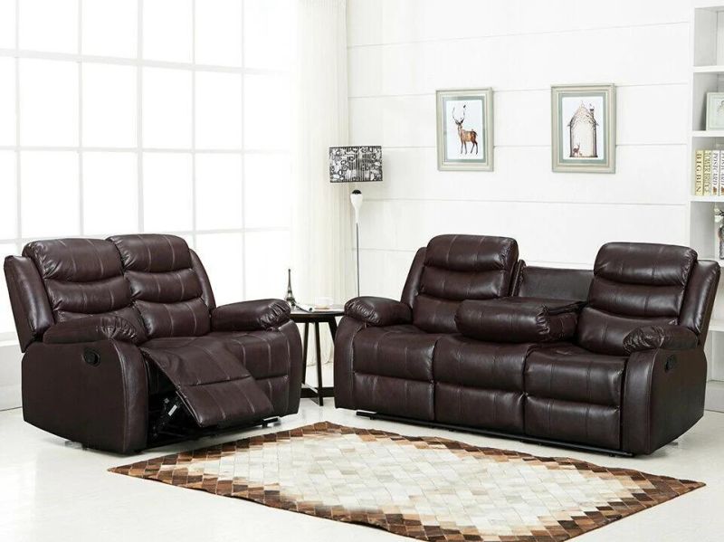 Jky Furniture Hot Sale Modern Luxury Couch Home Furniture Sectional Motion Living Room Air Genuine Leather 3 Piece Sofa Set