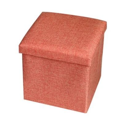 Taburete De Almacenamiento Plegable Folding Storage Stool Ottoman Box Storage Restaurant Dining Stool Foldable Free Sample