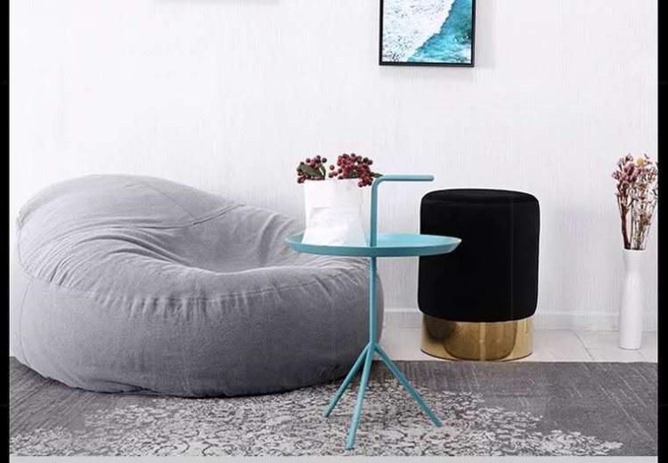 Hot Sale French Style Fabric Velvet Vanity Stool and Ottoman Shoes Changing Stool for Living Room