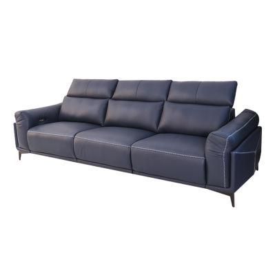 Living Room Combination PVC Sofa Modern Simple Sofa First Class Electric Multi-Functional Sofa Small Family Corner Sofa