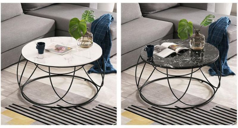 Modern Gold Iron Metal Light Luxury Coffee Table