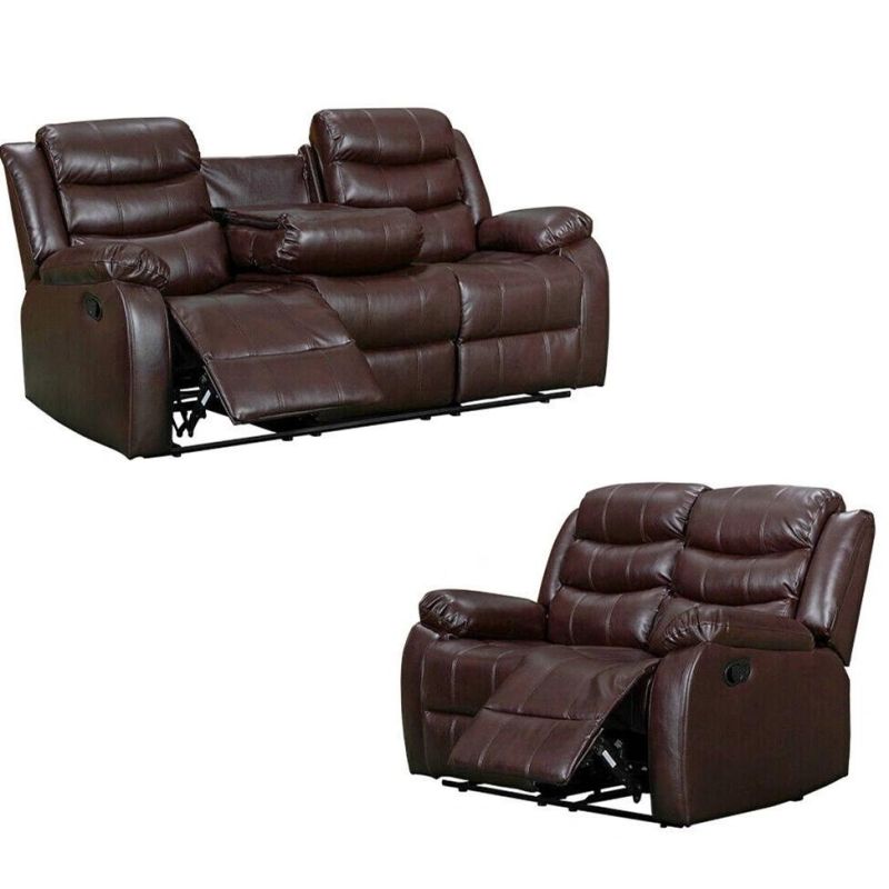 Jky Furniture Hot Sale Modern Luxury Couch Home Furniture Sectional Motion Living Room Air Genuine Leather 3 Piece Sofa Set