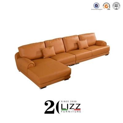 Leisure Sofa Furniture Genuine Leather Couch for Living Room