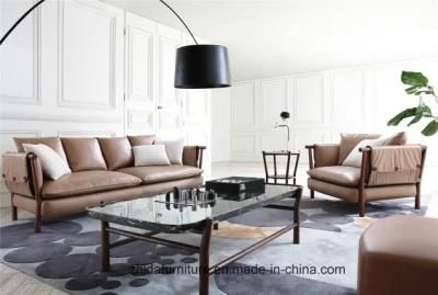 Italian Genuine Leather Modern 1+2+3 Sofa