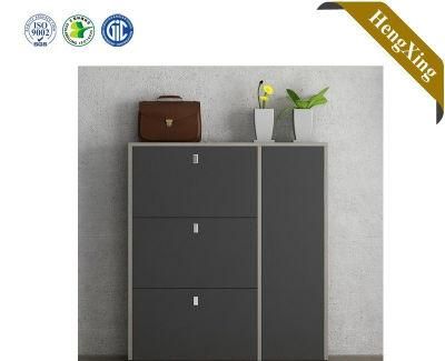 Cheap Grey Home Furniture Wooden Side Cabinet 3 Drawer Chest of Drawer