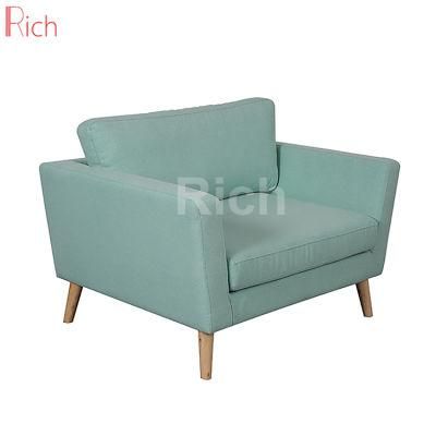 Living Room Furniture Wood Fabric Single Sofa Arm Chair