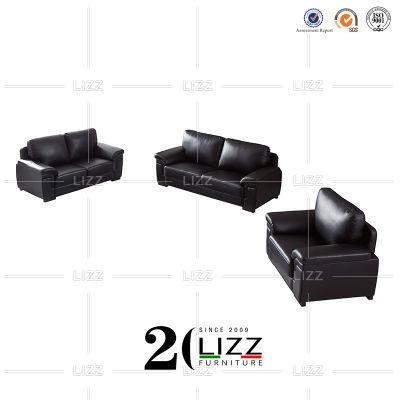 Promotional Modern Dedsign Geniue Leather Sofa Leisure Sectional 3+2+1 Living Room Furniture