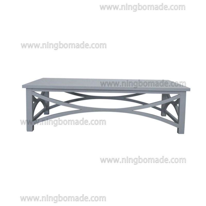 Classic Contemporary Interiors Furniture Pure White Poplar Wood Coffee Table