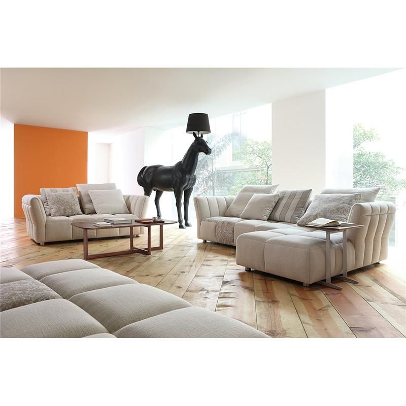 High-End Classic Modern Feather Down Filling Sofa Couches Italian Style Contemporary L Shape Sectional Sofas 4/3 Seaters Available for Villa